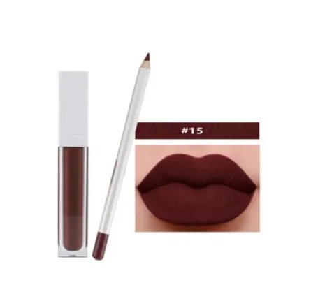 21 Shade White Box Liquid To Matte Lipstick Kit w/Matching Liner   Sharpener - MQO 12 pcs