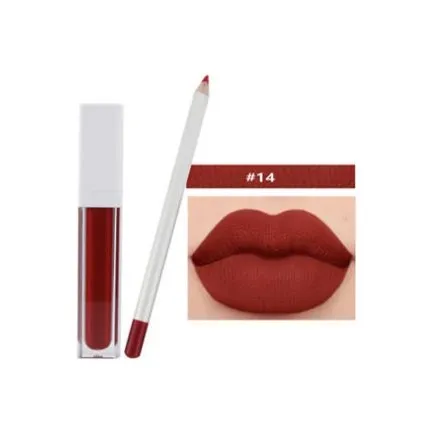 21 Shade White Box Liquid To Matte Lipstick Kit w/Matching Liner   Sharpener - MQO 12 pcs
