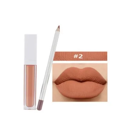 21 Shade White Box Liquid To Matte Lipstick Kit w/Matching Liner   Sharpener - MQO 12 pcs