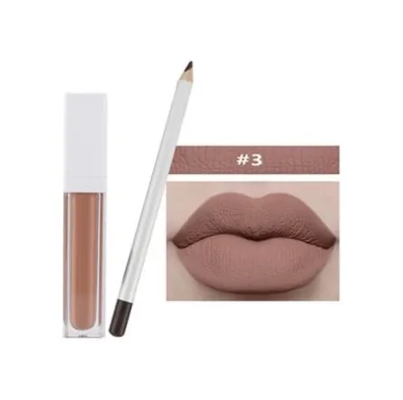 21 Shade White Box Liquid To Matte Lipstick Kit w/Matching Liner   Sharpener - MQO 12 pcs