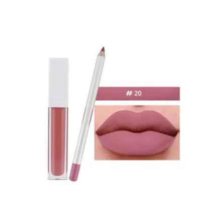 21 Shade White Box Liquid To Matte Lipstick Kit w/Matching Liner   Sharpener - MQO 12 pcs