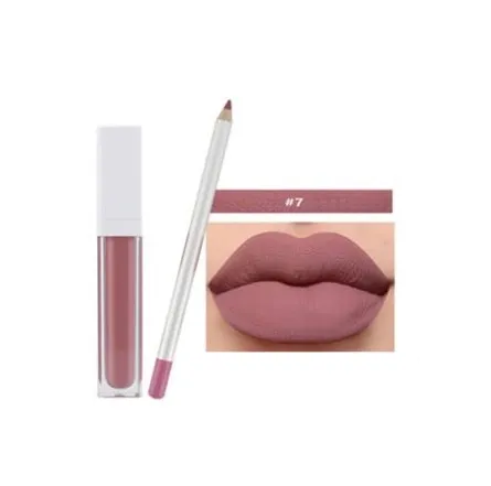 21 Shade White Box Liquid To Matte Lipstick Kit w/Matching Liner   Sharpener - MQO 12 pcs