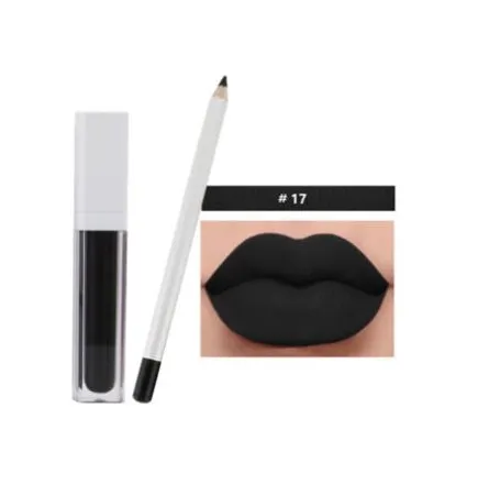 21 Shade White Box Liquid To Matte Lipstick Kit w/Matching Liner   Sharpener - MQO 12 pcs