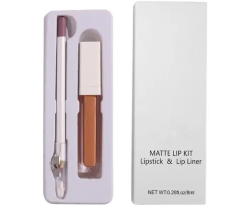 21 Shade White Box Liquid To Matte Lipstick Kit w/Matching Liner   Sharpener - MQO 12 pcs
