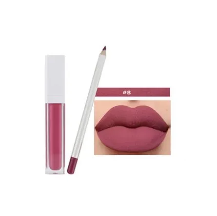 21 Shade White Box Liquid To Matte Lipstick Kit w/Matching Liner   Sharpener - MQO 12 pcs