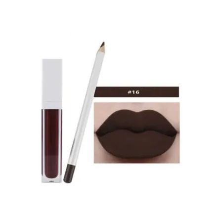 21 Shade White Box Liquid To Matte Lipstick Kit w/Matching Liner   Sharpener - MQO 12 pcs