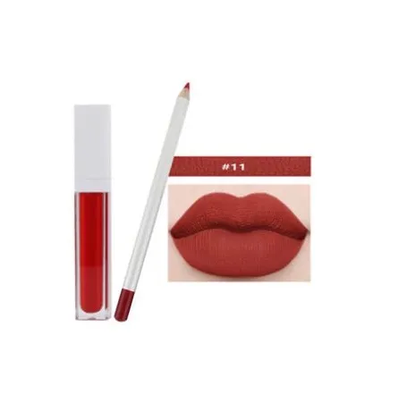 21 Shade White Box Liquid To Matte Lipstick Kit w/Matching Liner   Sharpener - MQO 12 pcs