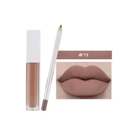 21 Shade White Box Liquid To Matte Lipstick Kit w/Matching Liner   Sharpener - MQO 12 pcs
