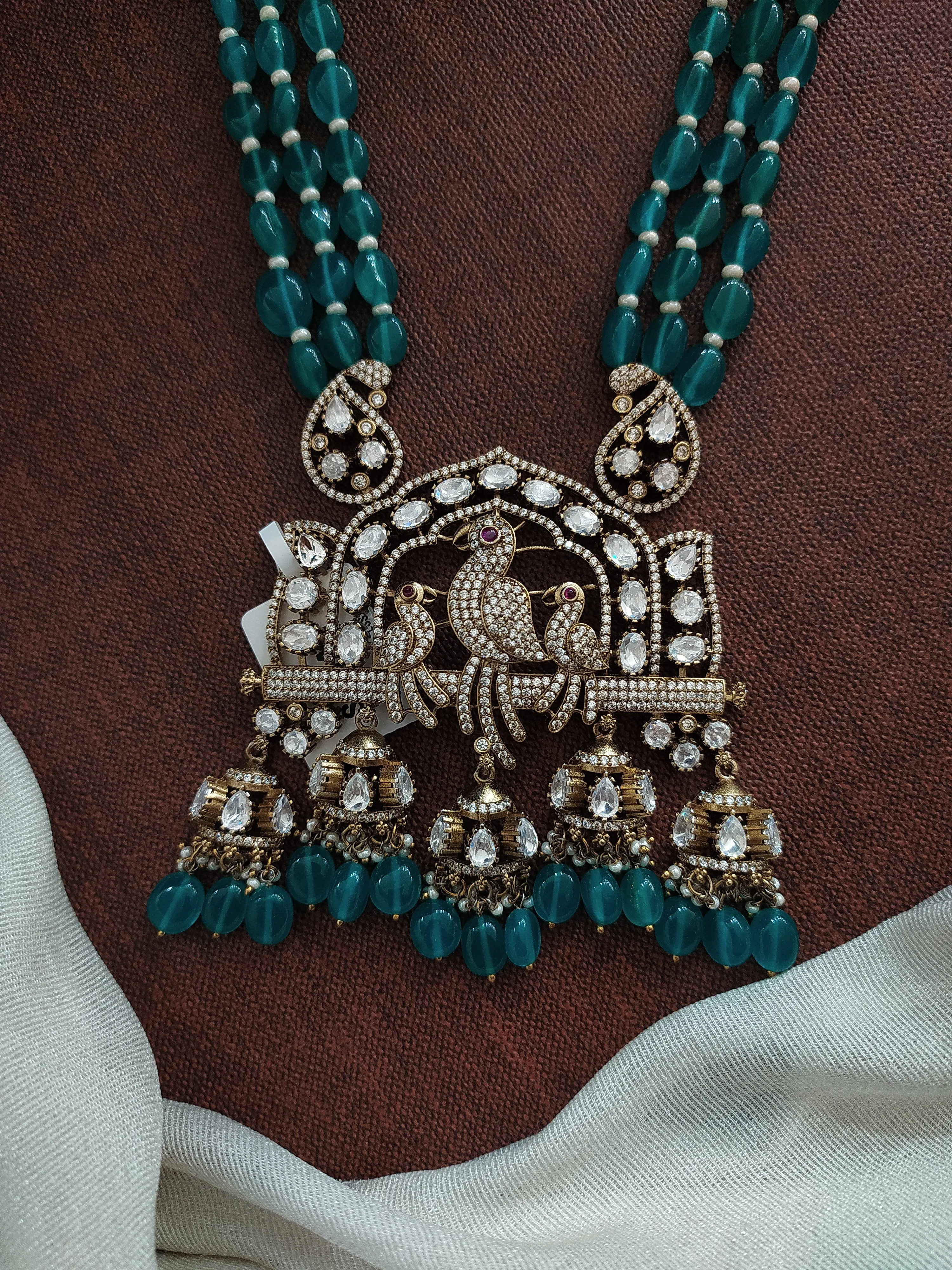 Amazing Triple Layer Parrot Design Victorian Mala Set