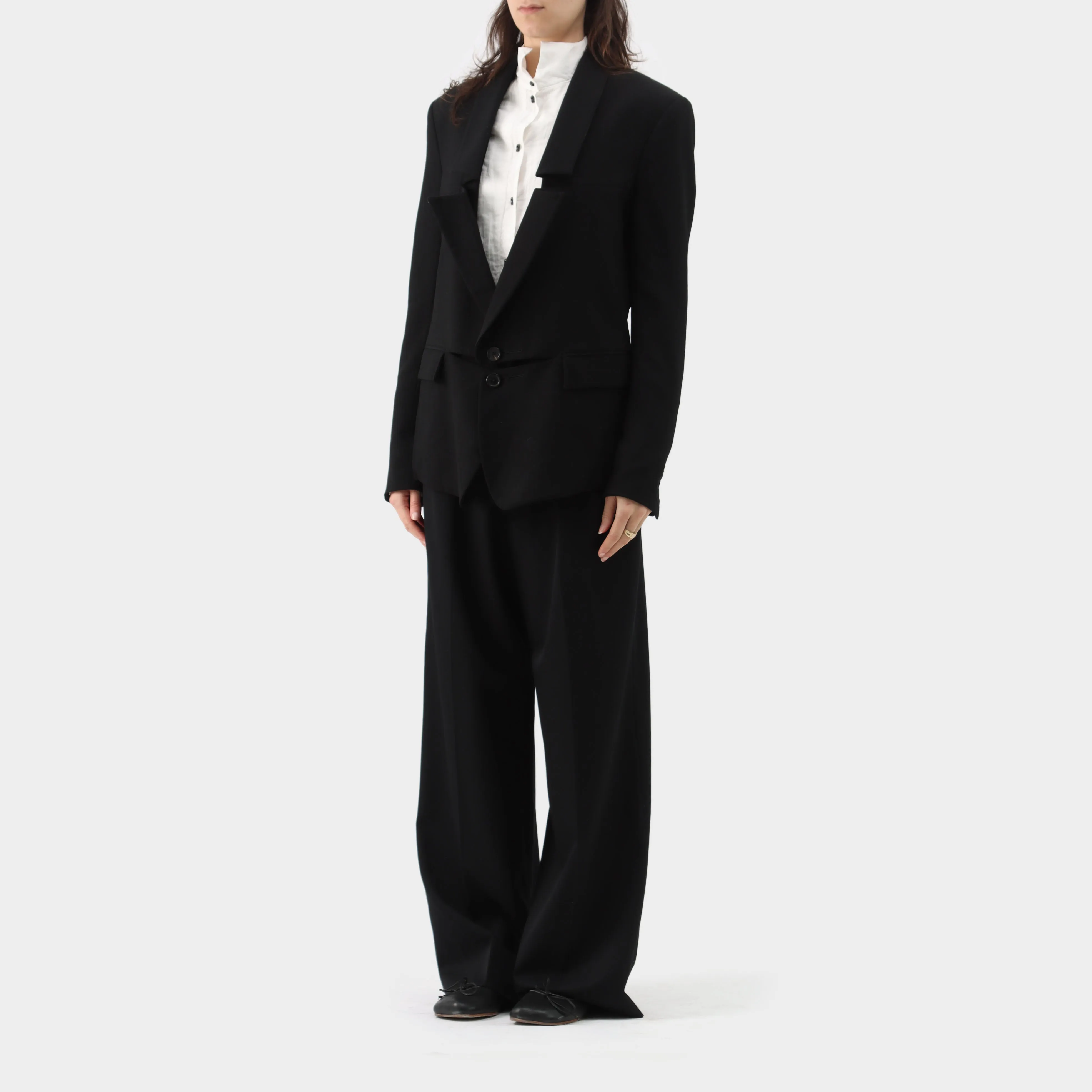 Ann Demeulemeester Wool Panelled Vest and Blazer