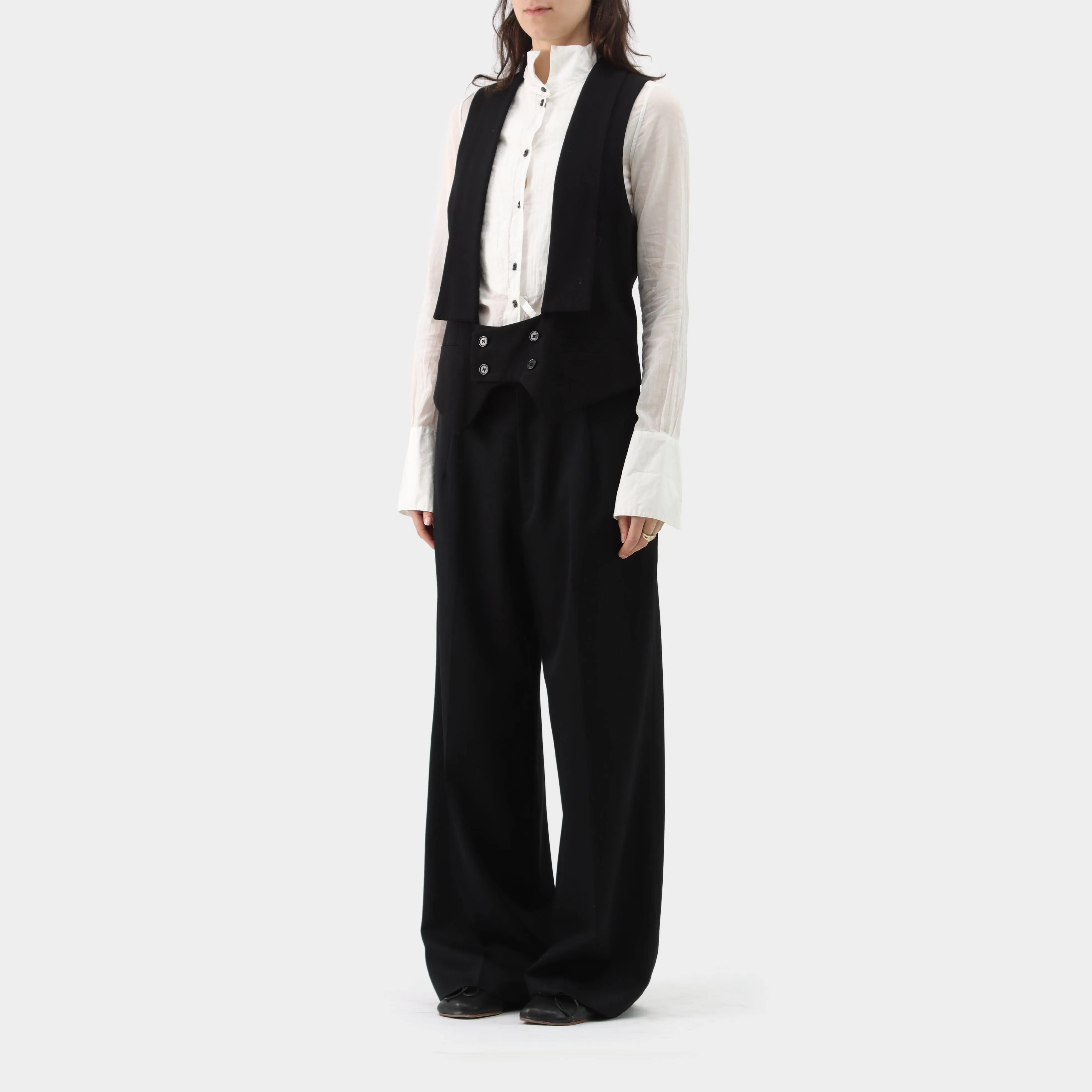 Ann Demeulemeester Wool Panelled Vest and Blazer