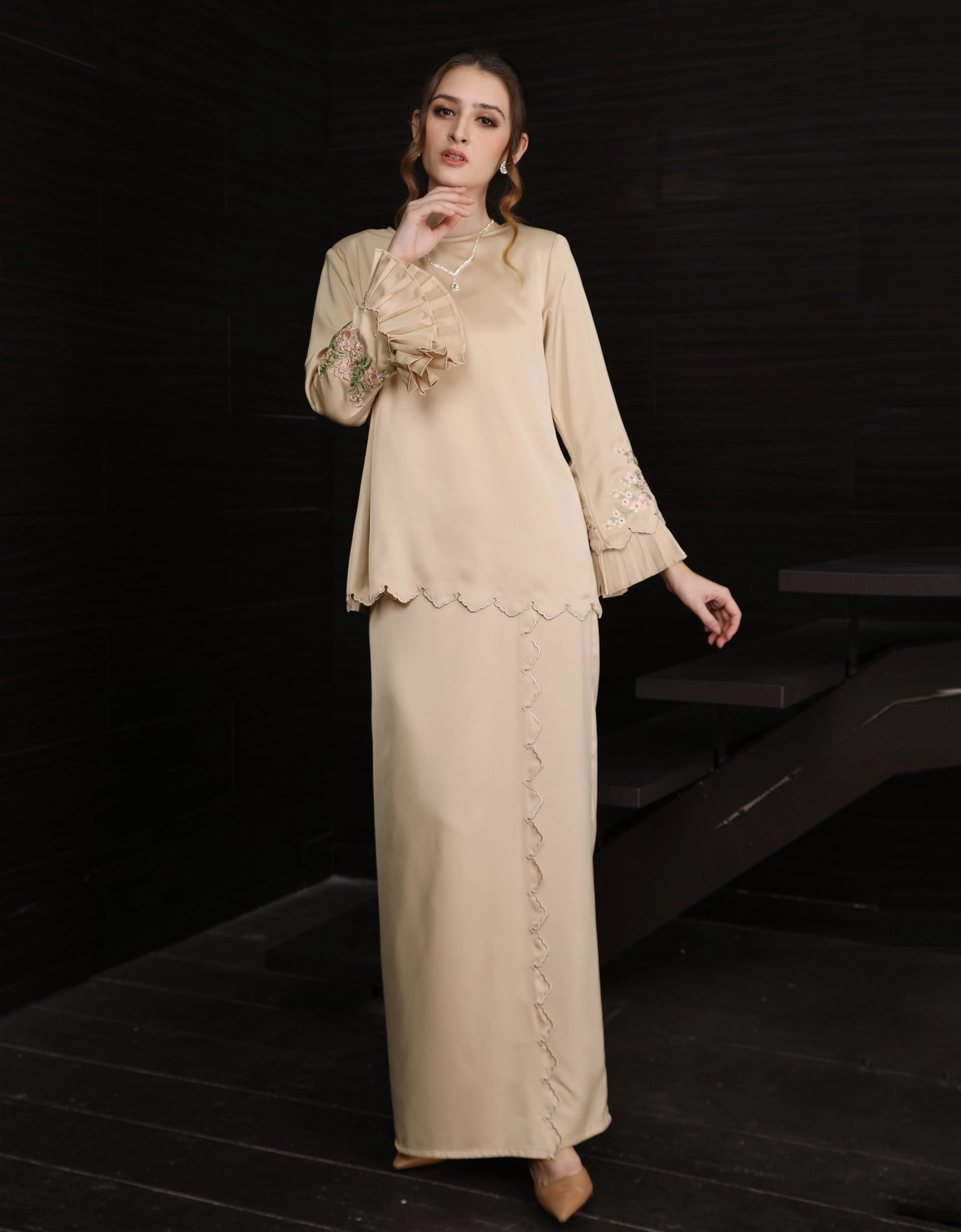 BAJU KURUNG KEDAH ZALEY (NUDE)