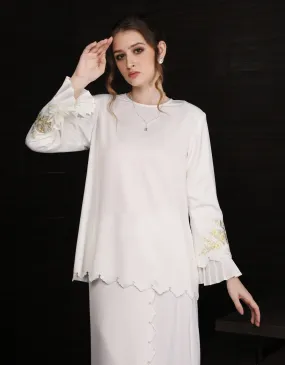 BAJU KURUNG KEDAH ZALEY (OFF WHITE)