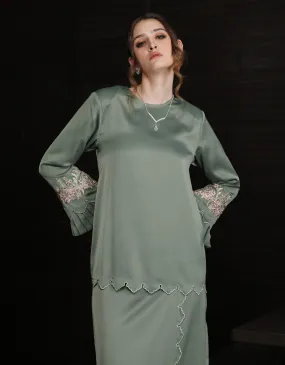 BAJU KURUNG KEDAH ZALEY (PICKLE GREEN)