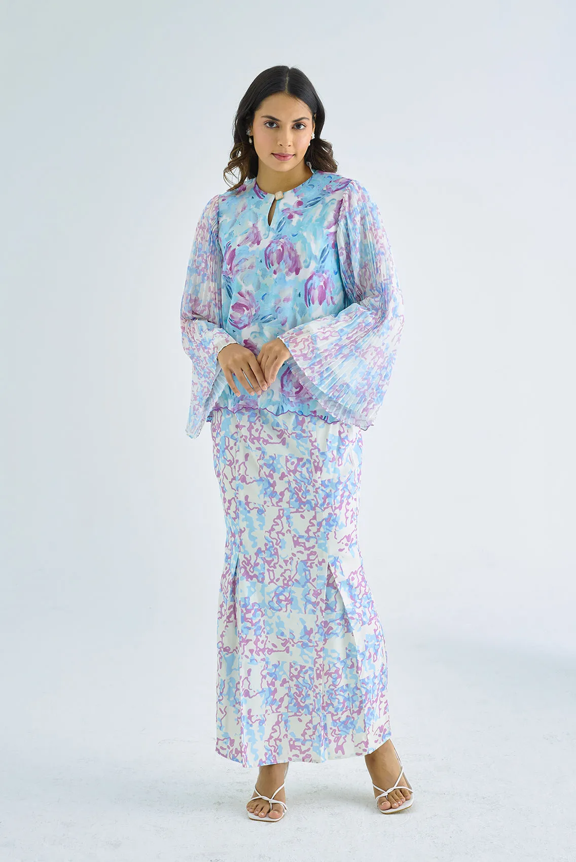 BIJOU Pleated Set in Violet