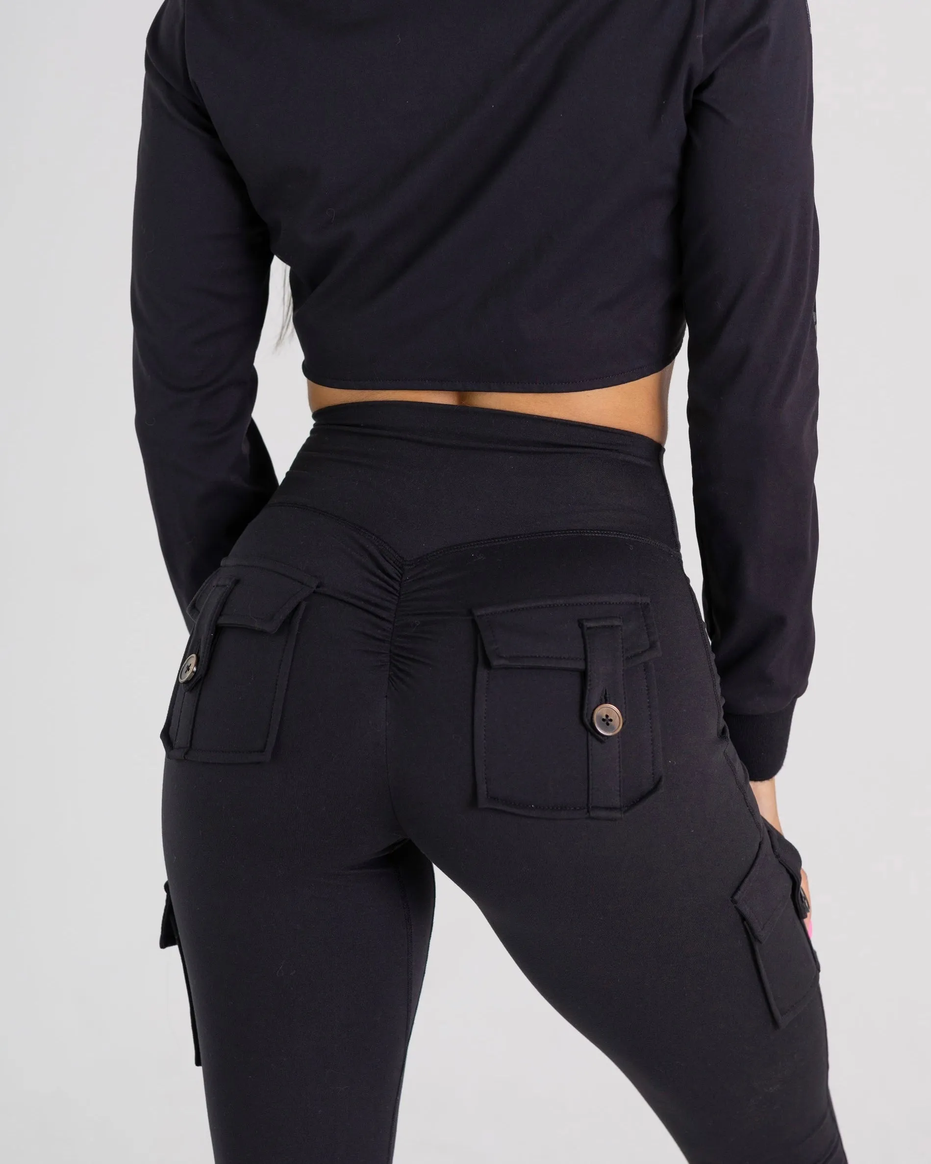 Black Pocket Legging