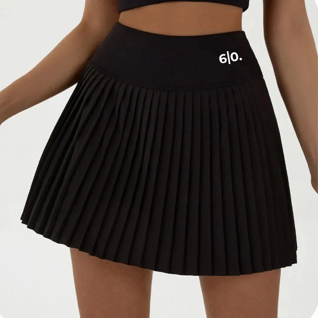 Blue Long style pleated skirt