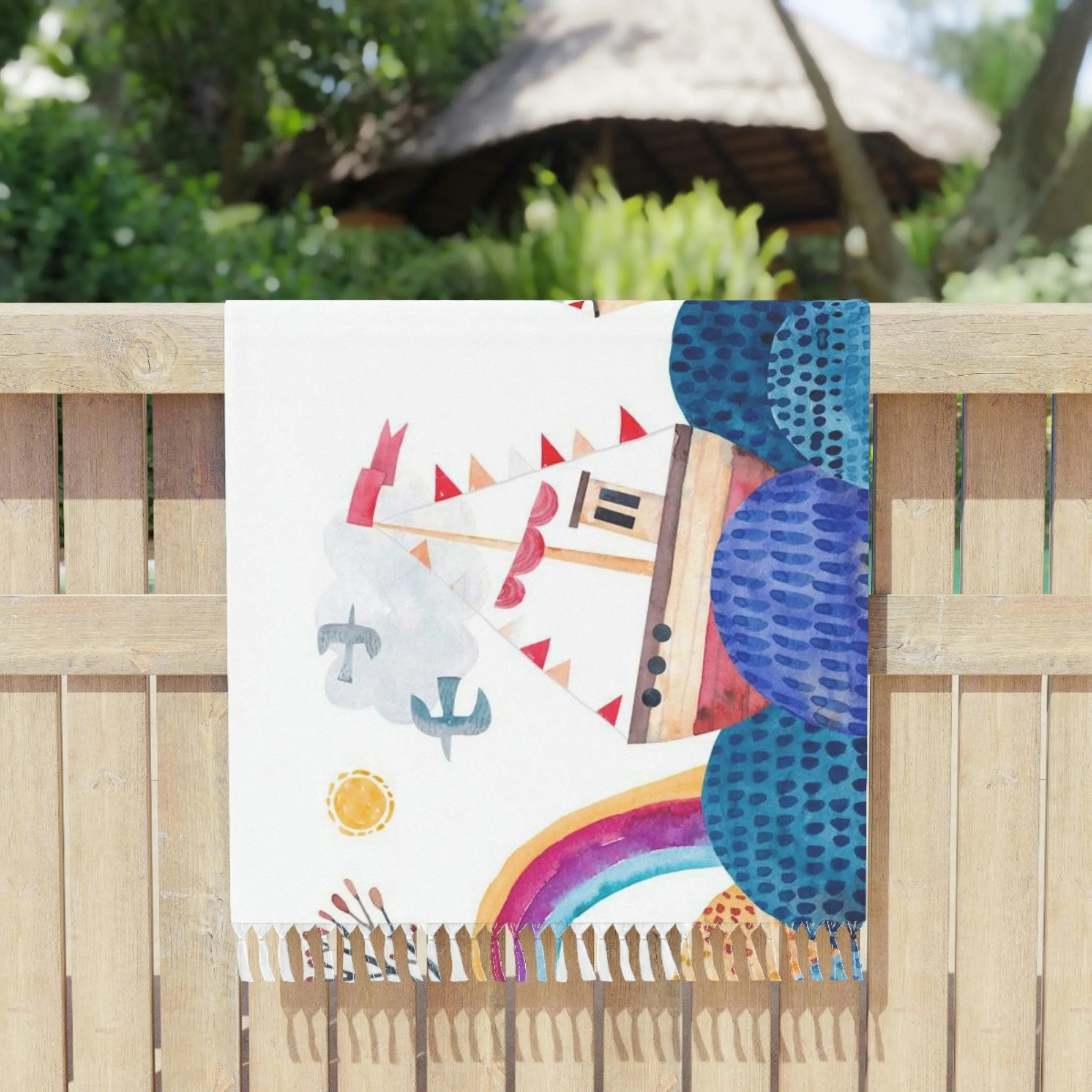 Boho Chic Vibrant Beach Cover-Up - Your Ultimate Outdoor Companion