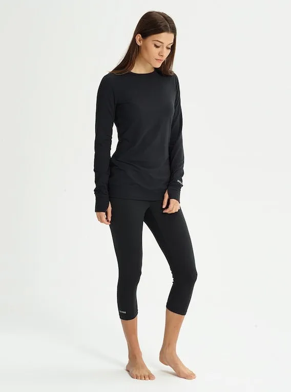 Burton Women's Midweight Base Layer Crewneck True Black 2024