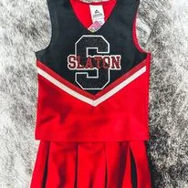 Cheer Skirt Pleated Red & Black