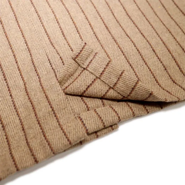 Cookman Lab Jacket - Wool Mix Stripe : Beige