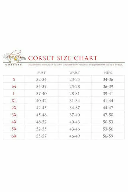 Daisy Corsets Candy Collection - Black/Black Fringe Skirt