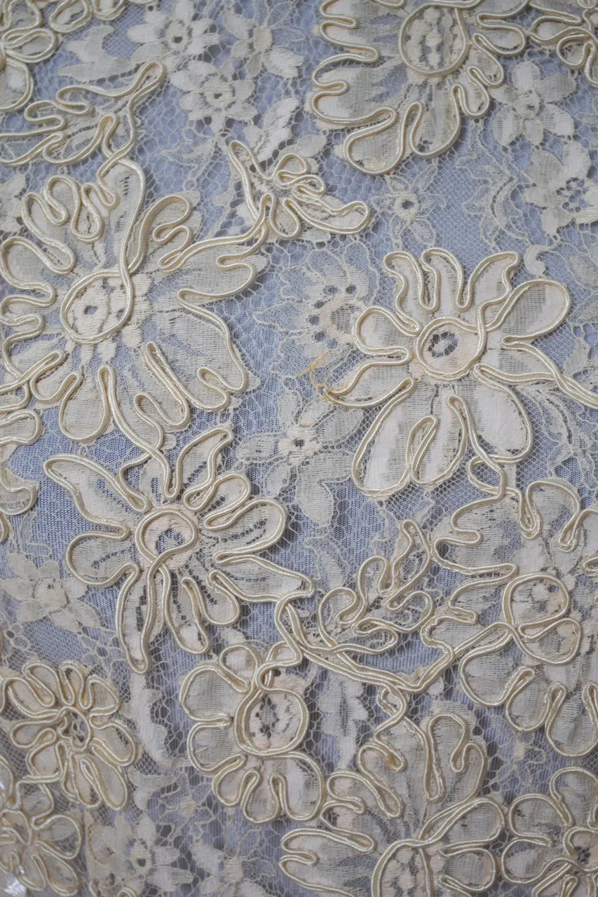 Exquisite Vintage Lace 1960s Sleeveless Top