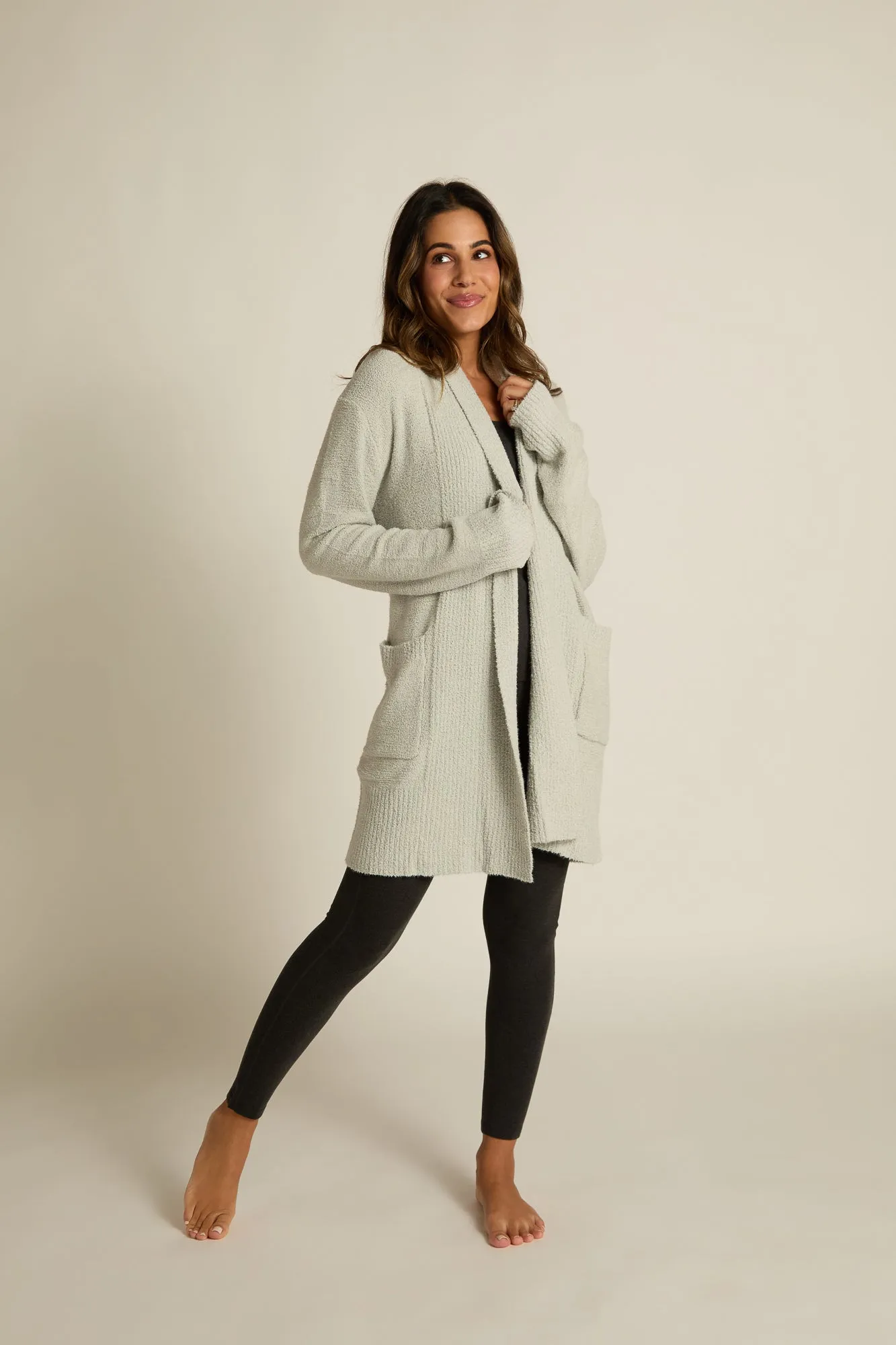 Faceplant Bamboo Plush Midi Cardigan