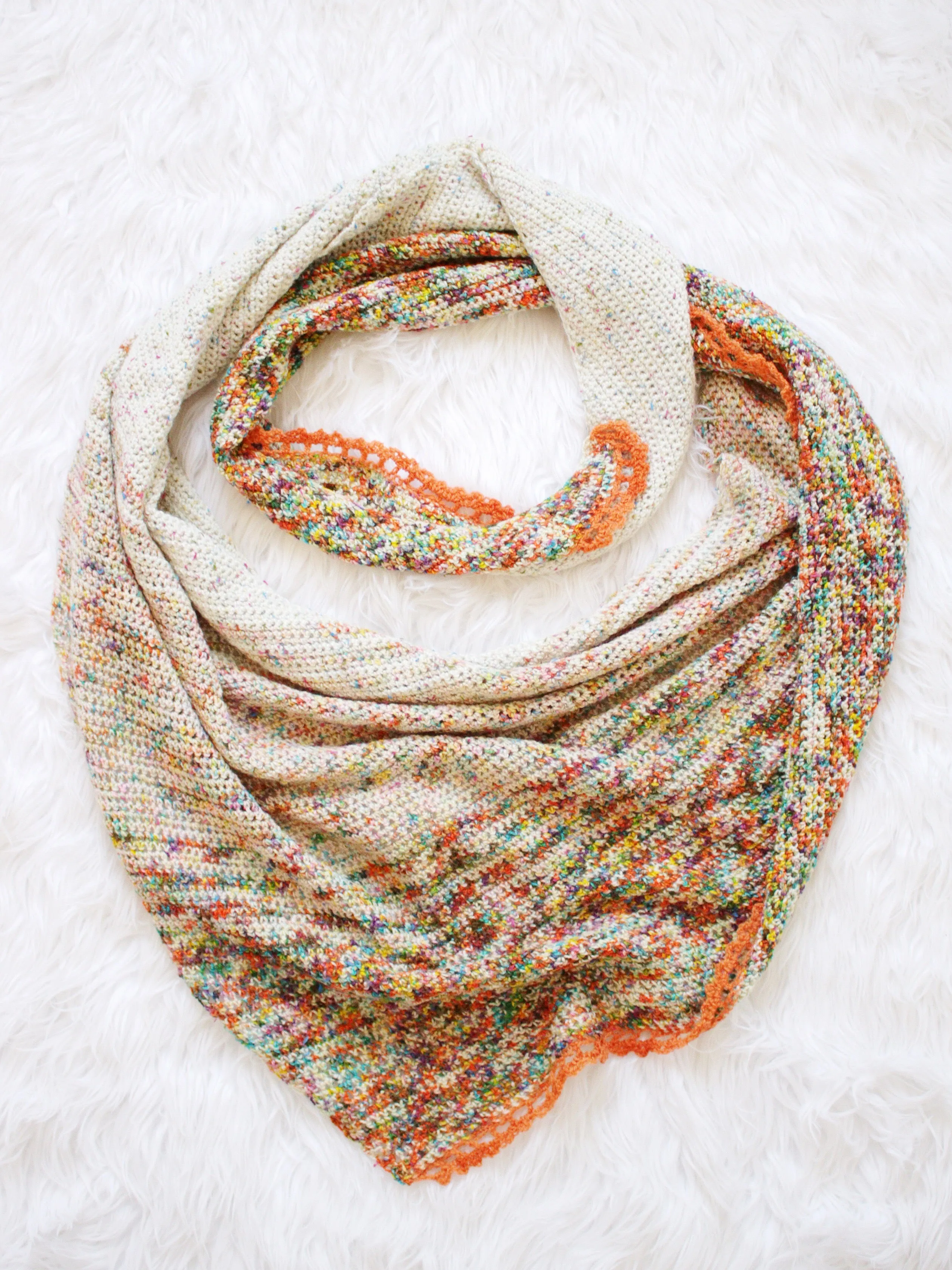Flatiron Shawl // Crochet PDF Pattern
