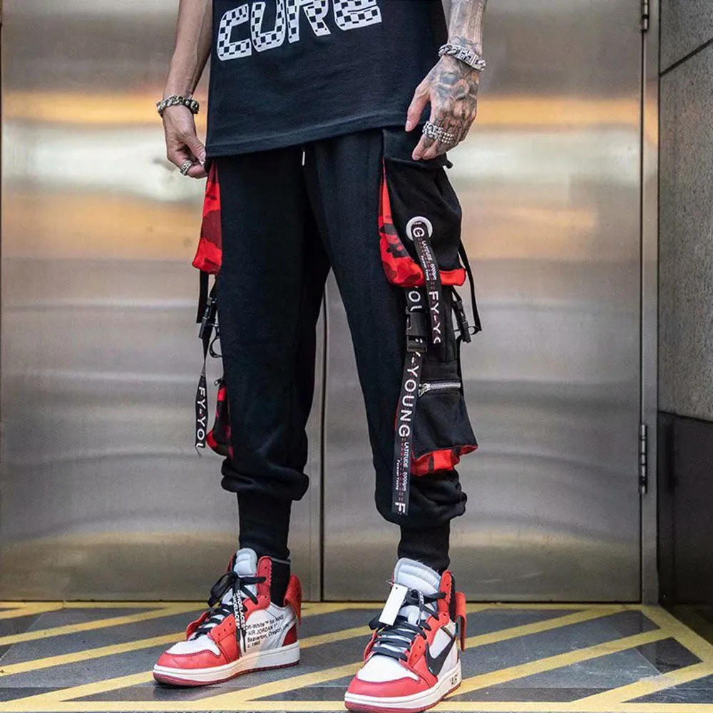 Funki Buys | Pants | Men's Punk Goth Streetwear Cargo Pants
