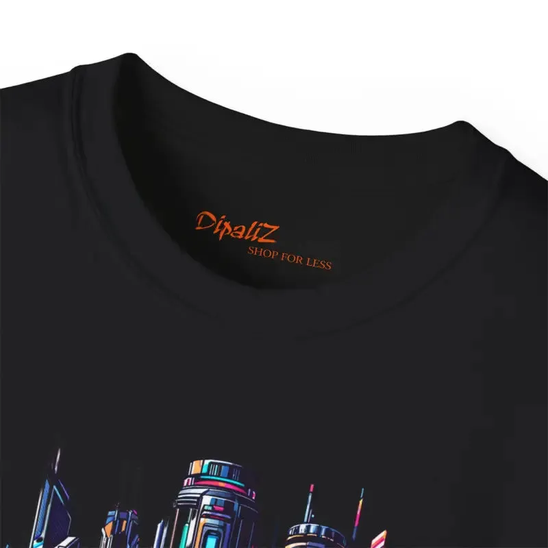 Futuristic City Car Eco Friendly Cotton Tee