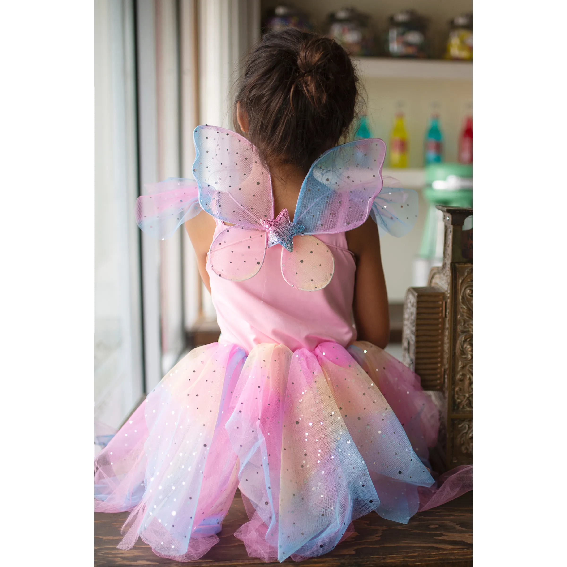 Great Pretenders Rainbow Fairy Dress Size 5/6