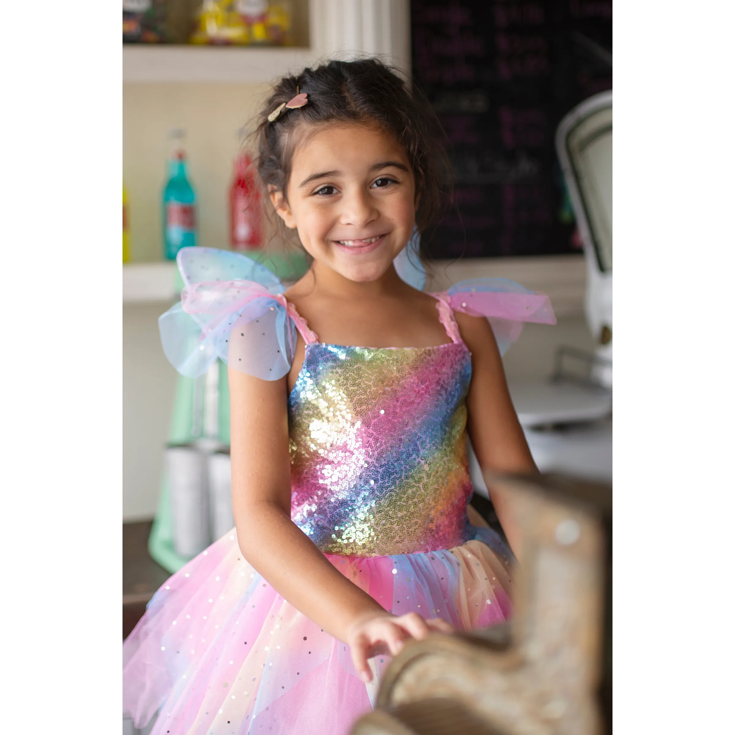 Great Pretenders Rainbow Fairy Dress Size 5/6