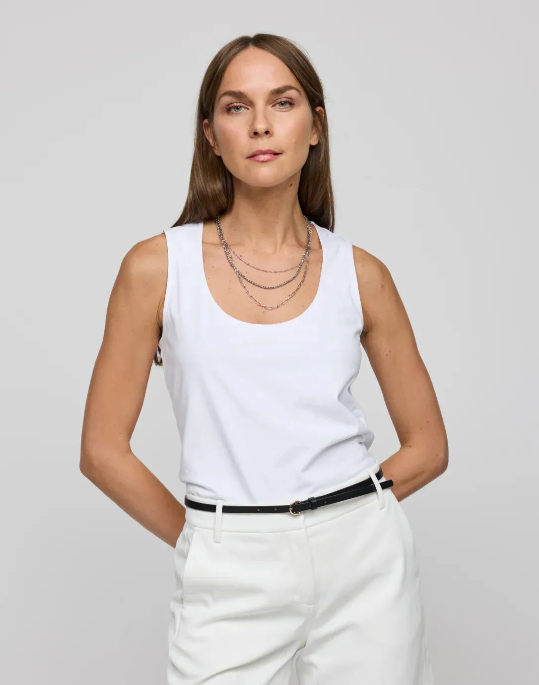 HINSON WU - DAPHNE SCOOP NECK TANK