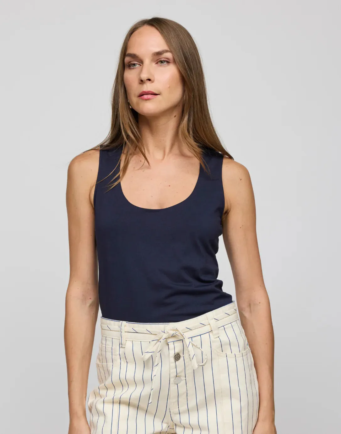 HINSON WU - DAPHNE SCOOP NECK TANK