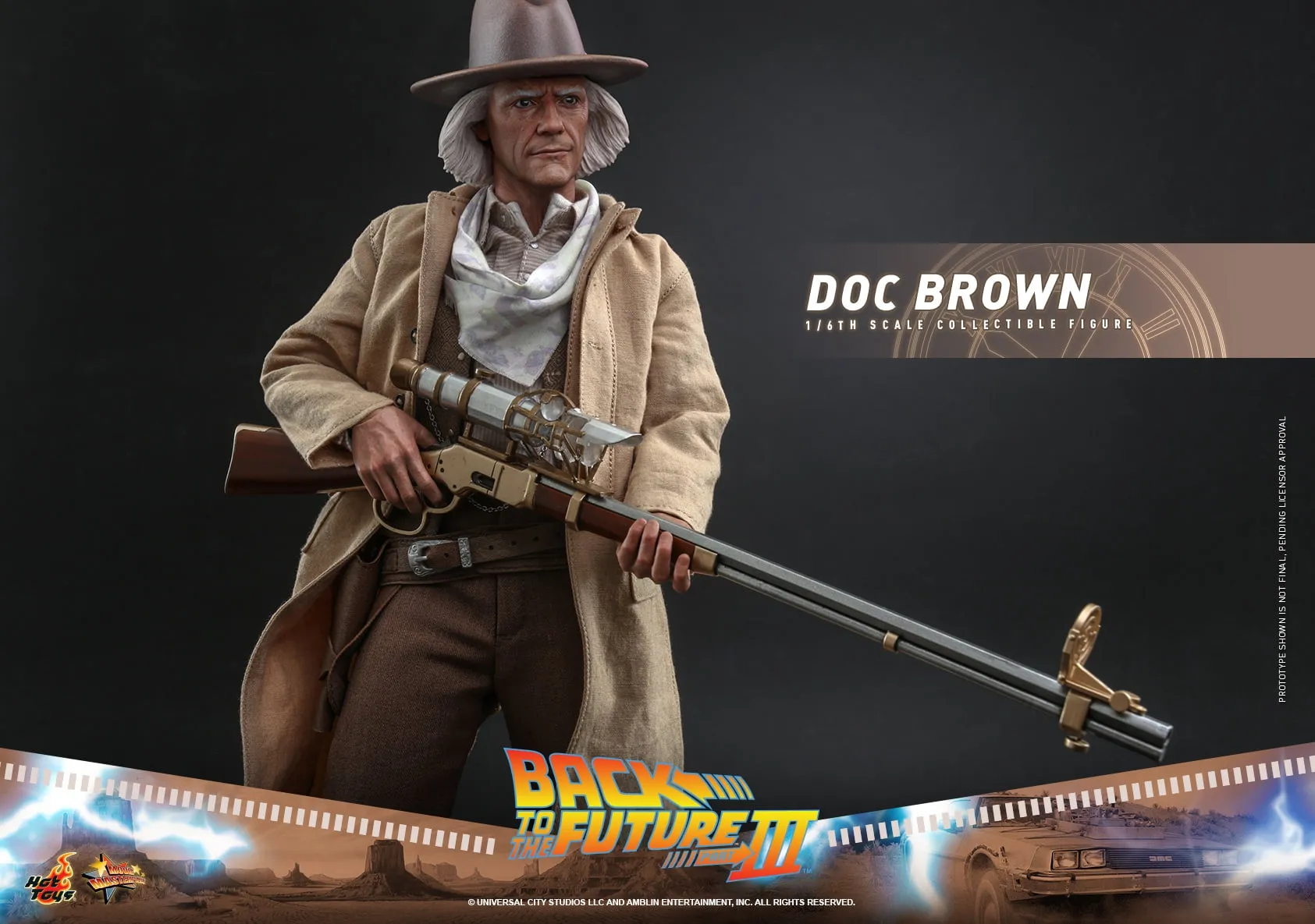 Hot Toys - MMS617 - Back to the Future Part III - 16th scale Doc Brown Collectible Figure