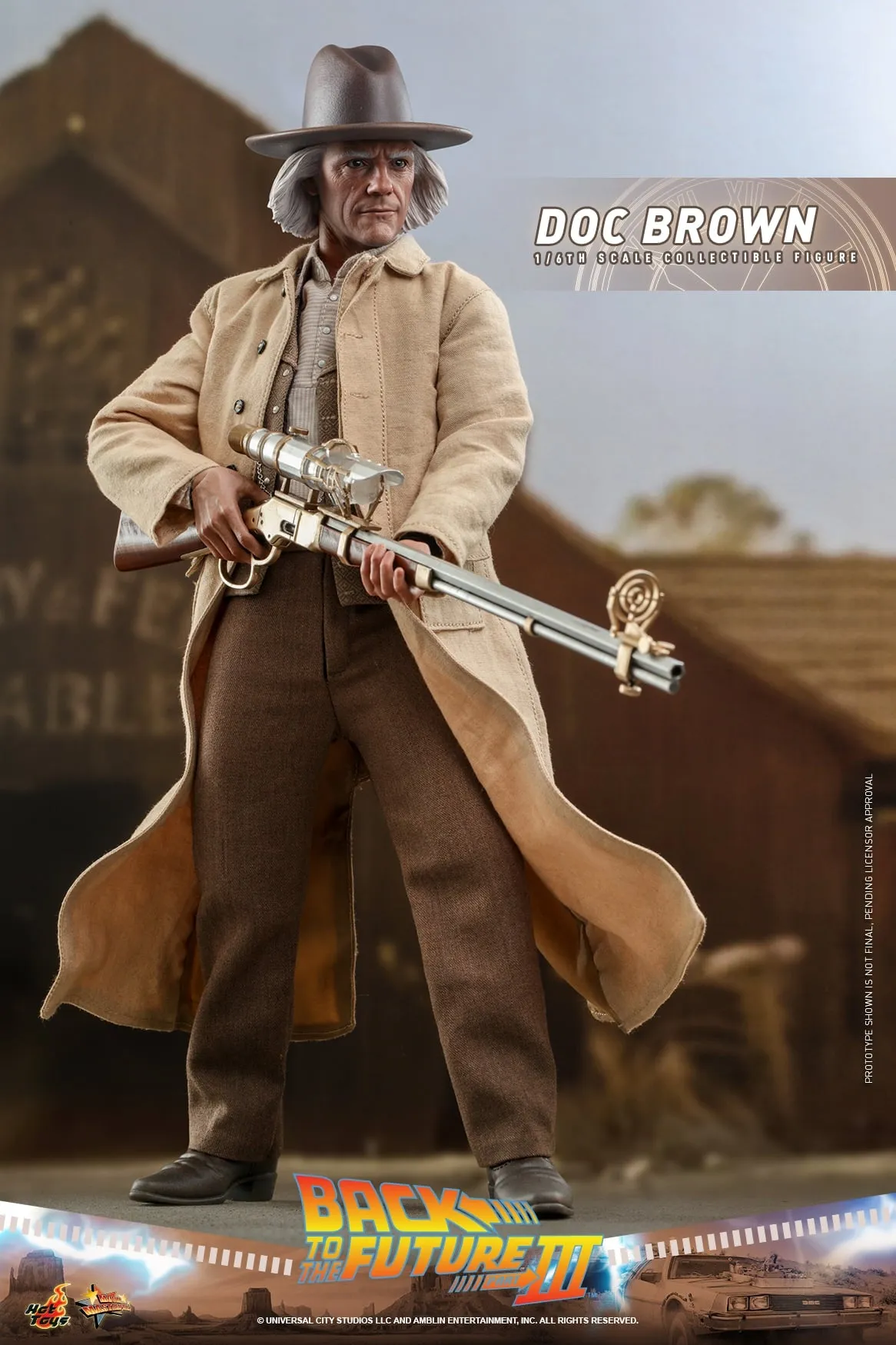 Hot Toys - MMS617 - Back to the Future Part III - 16th scale Doc Brown Collectible Figure