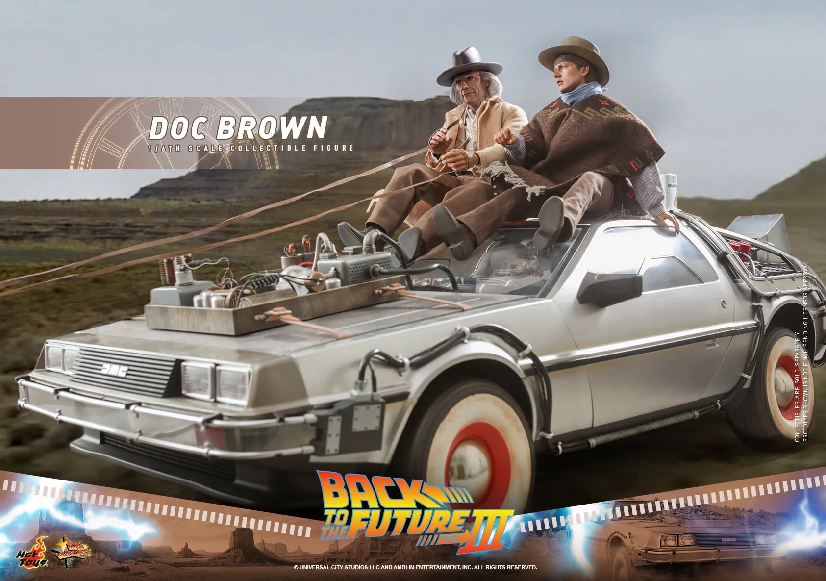 Hot Toys - MMS617 - Back to the Future Part III - 16th scale Doc Brown Collectible Figure