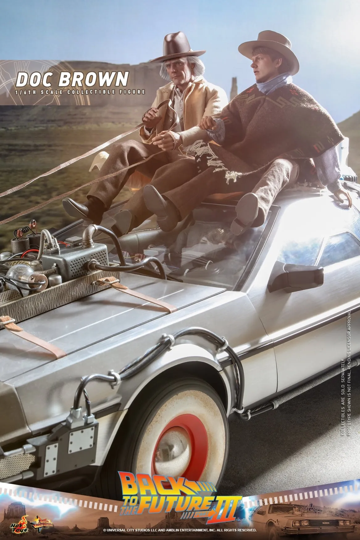 Hot Toys - MMS617 - Back to the Future Part III - 16th scale Doc Brown Collectible Figure