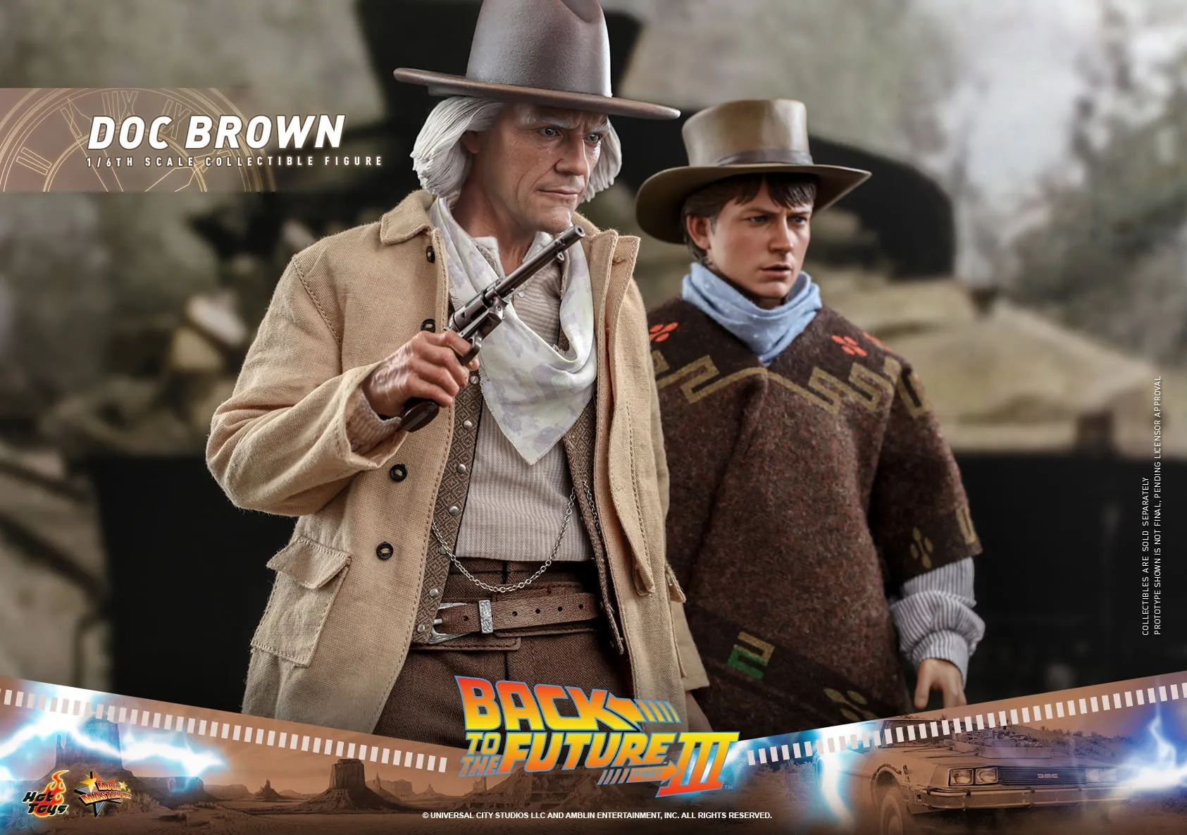 Hot Toys - MMS617 - Back to the Future Part III - 16th scale Doc Brown Collectible Figure