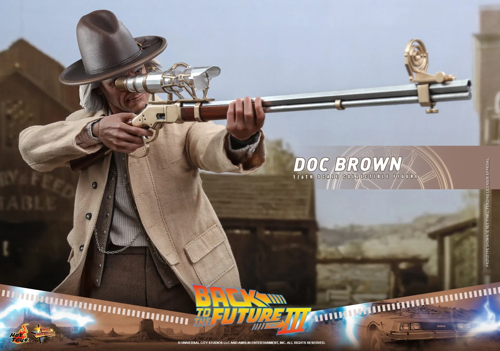Hot Toys - MMS617 - Back to the Future Part III - 16th scale Doc Brown Collectible Figure