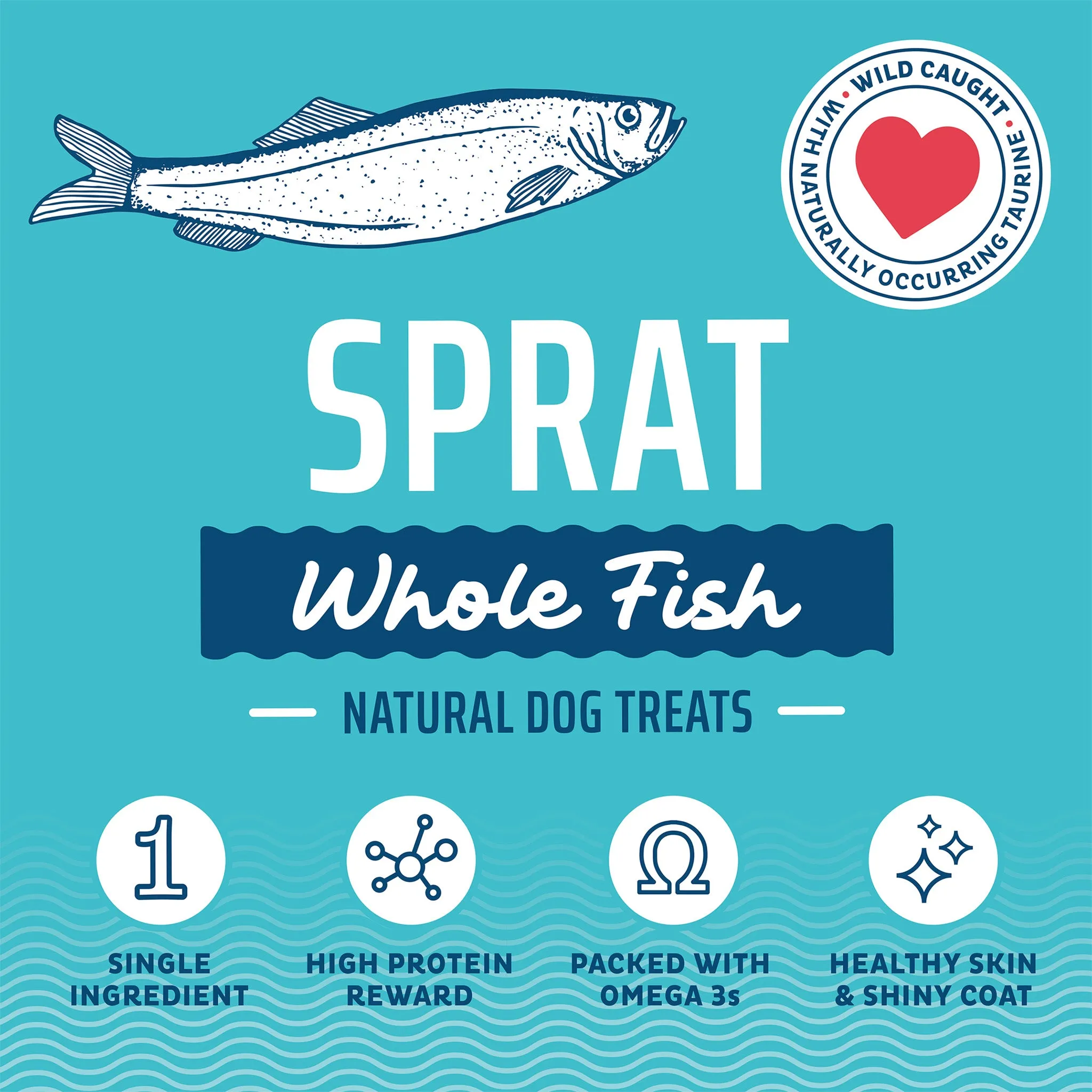 Icelandic  Sprats Whole Fish Dog Treats