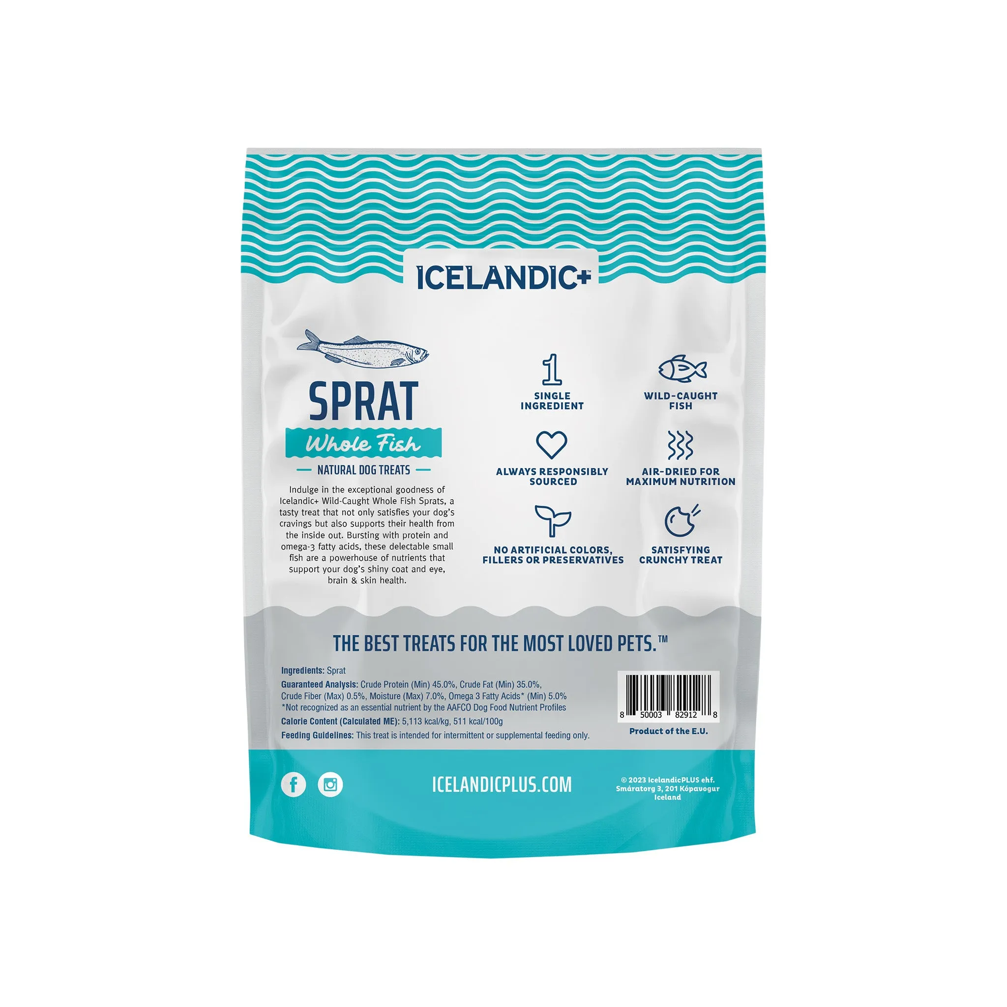 Icelandic  Sprats Whole Fish Dog Treats