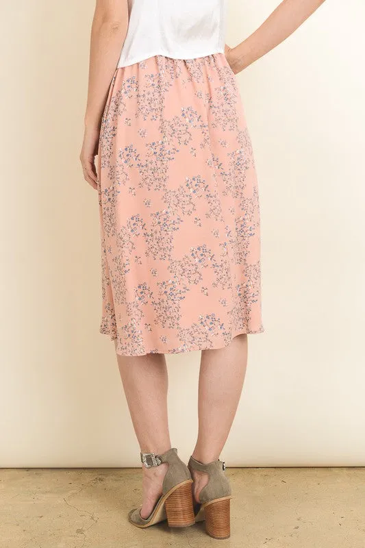Italia Floral Midi Skirt