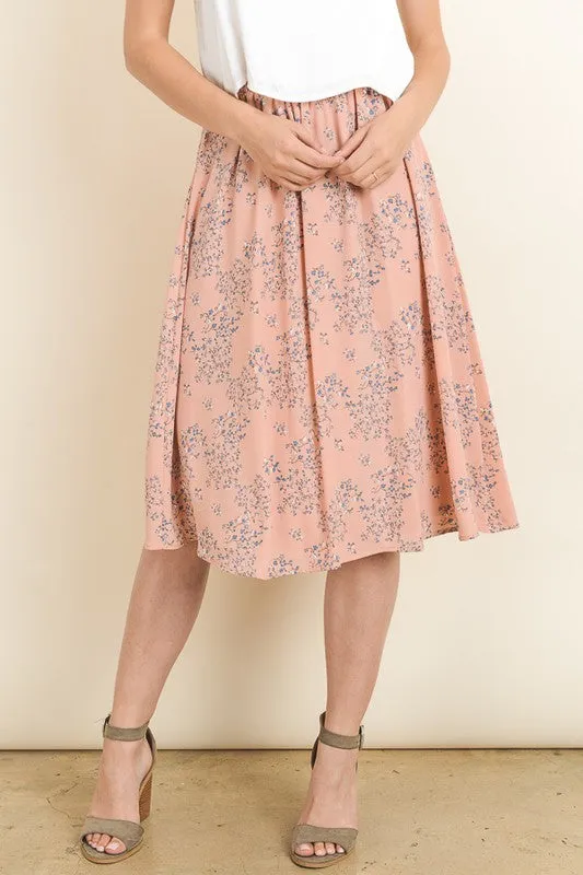 Italia Floral Midi Skirt