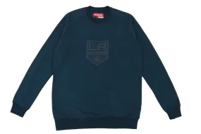 Kings CCM Embroidered Navy Fleece Crewneck