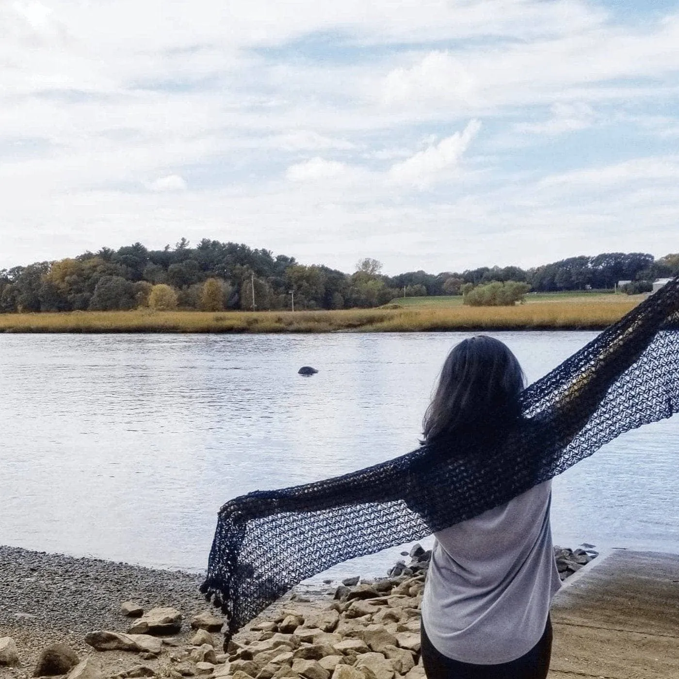 Lacy Floret Shawl Crochet Kit