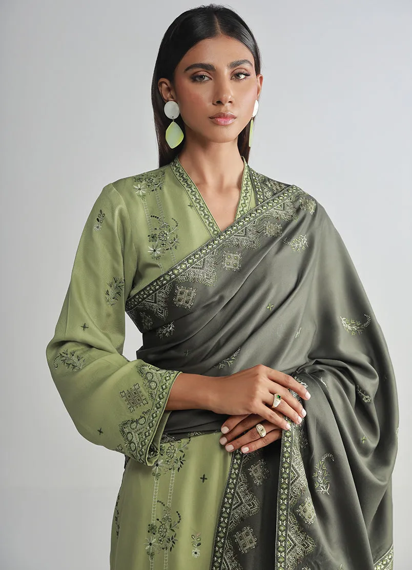 Legends of Fall'24 - 3 PC Twill Viscose Suit - ITVSE-213747