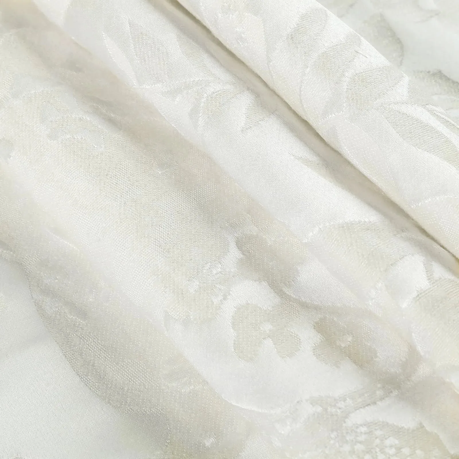 Lydia Garden Jacquard Curtain Pleated