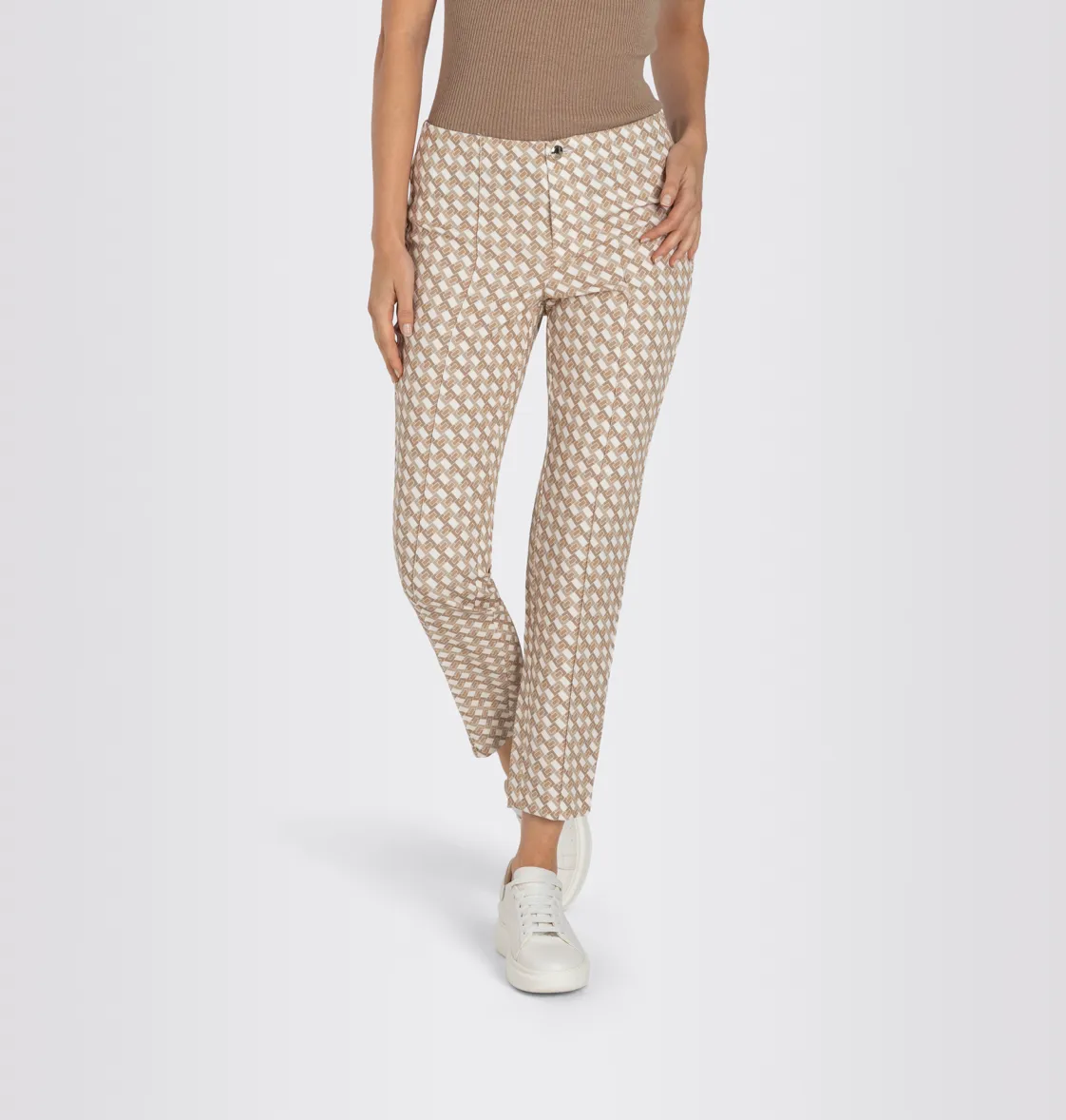 Mac Women's Anna Pants - Lt. Camel Print